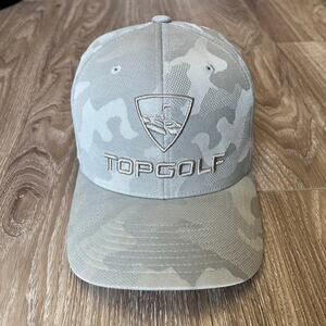 Callaway Topgolf Hat Cap Snap Back One Size Men's Gray Camo Golf Baseball Logo